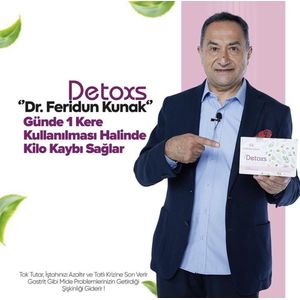 DETOX by Dr.Feridun Kunak - Afslank & Detox Thee - Natural Fatburner & Detoxing | 30 Sachets | Maand Kuur | Gezond & Rijk aan Mineralen | Rijk aan antioxidanten & Vitamines | Superfood