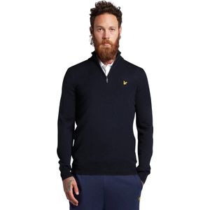 Lyle and Scott Golf Core 1/4 Zip Merino Mix casual sweater heren marine