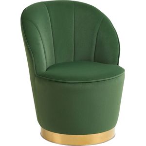 ALBY - Fauteuil - Groen - Fluweel