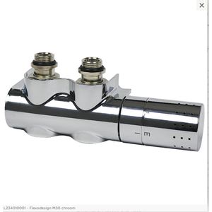 Comap Flexodesign H-blok set met insert 3/4"" chroom.