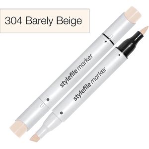 Stylefile Marker Brush - Barely Beige - Hoge kwaliteit twin tip marker met brushpunt