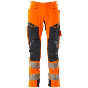 Mascot Accelerate Safe Broek met kniezakken 19279-510 - hi-vis oranje/donkermarine - C66 - 82