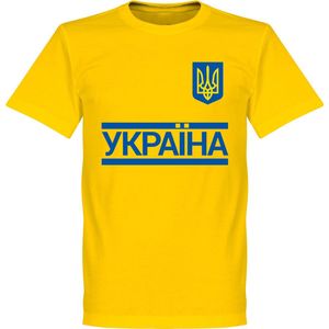 Oekraïne Team T-Shirt - Geel - Kinderen - 128