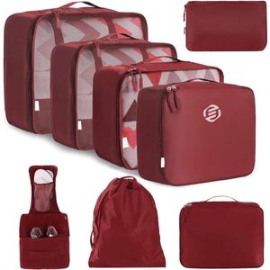 Equivera Koffer Organizer Set - Packing Cubes - Bagage Organizer Set - Compressie Rits - Compression Cube - Premium