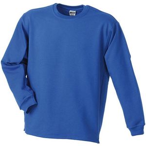 James and Nicholson Unisex Open Hem Sweatshirt (Koningsblauw)