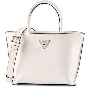 GUESS schoudertas Brooke Shoulder Satchel Bag Cream White crème