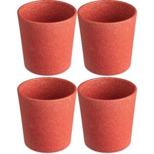Drinkbeker, 0.19 L, Set van 4, Organic, Natuur Koraal - Koziol | Connect Cup S