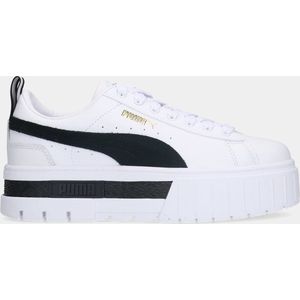 Puma Mayze Lth White/Black dames sneakers