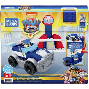 Mega Bloks Paw Patrol Chase's City Politieautoset - 30 bouwstenen