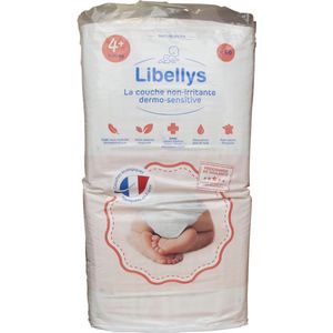 Libellys Dermo-Sensitive Non-Irritant Luier Maat 4+ (9-20 kg) 46 Luiers