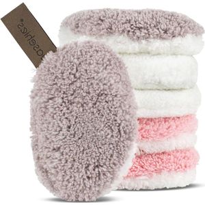 Wasbare mini-make-up- en reinigingspads 6-delige set - Herbruikbaar, huidvriendelijk, hypoallergeen - Voor alle huidtypes - Super zacht