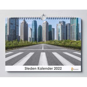 Steden kalender 35x24 cm | Jaarkalender steden | De grootste steden van de wereld | Verjaardagskalender Volwassenen