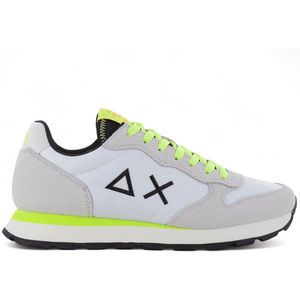 SUN68 Tom Fluo - Heren Sneakers Schoenen Wit Z35102-01 - Maat EU 44