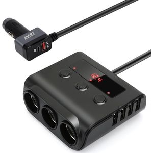 Sigarettenaansteker Splitter - Autolader Splitter - Sigarettenaansteker USB Oplader - Sigarettenaansteker