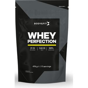 Body & Fit Whey Perfection - Proteine Poeder / Whey Protein - Eiwitpoeder - 476 gram (17 shakes) - Vanille