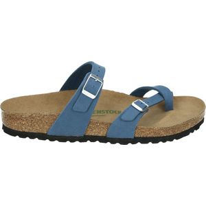 Birkenstock MAYARI VEGAN BLUE - Dames slippers - Kleur: Blauw - Maat: 38