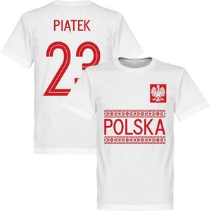 Polen Piatek 23 Team T-Shirt - Wit - XXXL