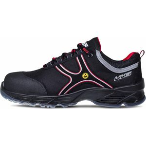 HKS K2 CA S3 werkschoenen - veiligheidsschoenen - safety shoes - heren - breed model - laag model - lichtgewicht - Vegan - zwart - maat 43