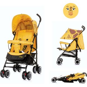 Chipolino Miley Buggy - Giraffe - Geel - Lichtgewicht -Verstelbare rugleuning