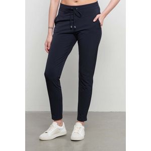 &Co Woman - Travelstof Broek Penny - Navy - Comfort & Kreukelvrij - Maat XXXL/46