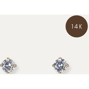 V&F 14K Gouden gevulde oorbellen - Oorbellen dames goudkleurig - Gouden Oorbellen Dames - Gouden oorbellen 14 karaat - Oorringen - Oorbellen dames goudkleurig
