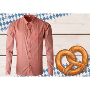 Benelux Wears - Premium Quality Oktoberfest - Carnaval - Rode Hemd - Regular - Verkleedkleding - Blouse - Maat L