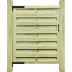 VidaXL Groen Geïmpregneerd Grenenhouten Poort 100x125 cm
