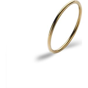 Twice As Nice Ring in goudkleurig edelstaal, dunne ring 66
