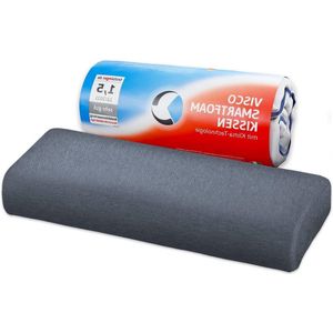 Orthopedisch Nekkussen 40 x 80 cm Verstelbaar Traagschuim - Tegen Nekpijn - Sneldrogend - Voor Zijslapers en Rugslapers - Past in 40 x 80 cm Overtrek hoofdkussen nekklachten