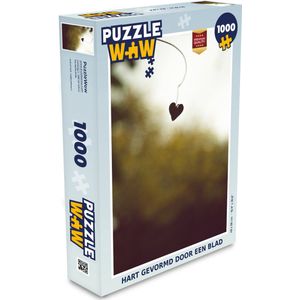 Puzzel Hartje - Bladeren - Herfst - Legpuzzel - Puzzel 1000 stukjes volwassenen