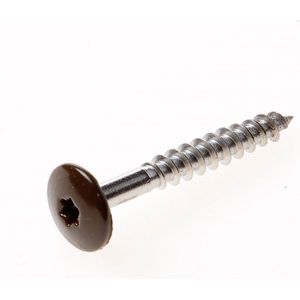 Trespa kleur schroef bruin 4,8 x 38mm TX-20 - 10 stuks - gevelplaatschroef
