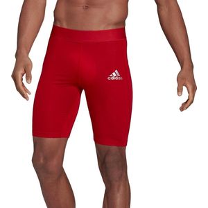 adidas - Techfit Thermo Shorts Tight - Voetbal Compressieshort - S - Rood