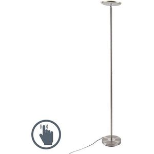 Leuchten Direct Hanz - Moderne LED Dimbare Vloerlamp | Staande Lamp met Dimmer - 1 lichts - H 1820 mm - Staal - Woonkamer | Slaapkamer | Keuken