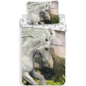 Unicorn Dekbedovertrek Mystical - Eenpersoons - 140  x 200 cm - Multi