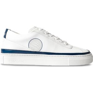 Komrads Vegan Sneakers dames en heren - APLS Maça Low Notturno Blue - Schoen uit duurzaam en gerecycleerd materiaal - wit - laag - maat 36