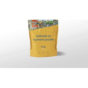 Puzzle in a Bag - Animals vs Humans - Puzzel 1000 stukjes