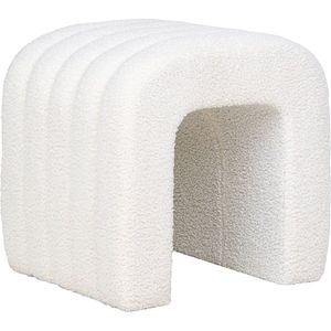Bouclé Poef Havard Wit