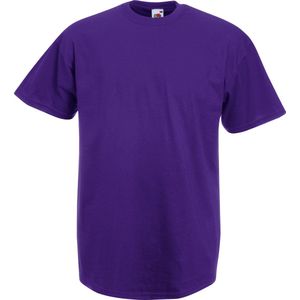 Fruit Of The Loom Heren Valueweight T-shirt met korte mouwen (Paars)
