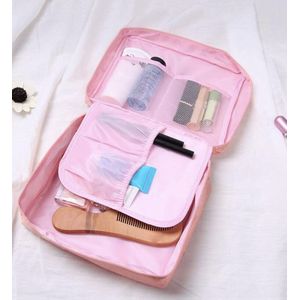 Toilettas - Make-Up Tas - Roze - Lichtroze - Reistas - Make-Up Bag - Travel bag