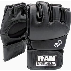 RAM 'Classic' - MMA Handschoenen - Bokshandschoenen - Zwart-Wit - Maat L/XL