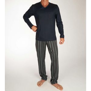Calida Relax Imprint Pyjama lange broek - 748 Blue - maat L (L) - Heren Volwassenen - 100% katoen- 43388-748-L
