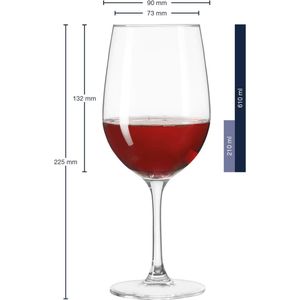 Luxe Wijnglazen set – kerst dineren tafelen – Wine Glass Set - Vaatwasserbestendig - Duurzaam Glas van Hoge Kwaliteit