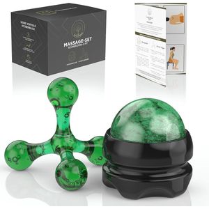 Massage Set voor Wellness en Ontspanning - Triggerpoint Drukker en Roterende Massagebal voor Fysiotherapie