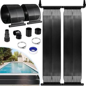 Zonnepaneel - Zonnecollector - Zonnecel Oplader - Zonnepanelen met Stekker - Solar Zwembadverwarming - Zonnepaneel Verwarmer - Pool Heater - Zwembad Verwarming Zonne energie - 600x75 cm – Weerbestendige PE Verwarming voor Buitenzwembaden & Spa’s