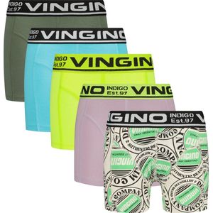 Vingino Boxer-B-SO241 Colors 5 pack Jongens Onderbroek - Multicolor Yellow - Maat M