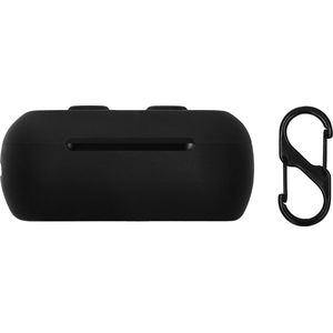 kwmobile cover voor oordopjes case - geschikt voor Skullcandy DIME 3 - Trendy beschermhoes draadloze oordopjes in zwart