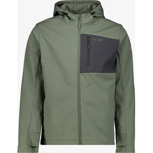 Mountain Peak heren softshell jas groen - Maat XL - Winddicht - Ademend materiaal