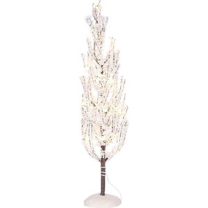 Luville - Snowy tree with warm white light battery operated - Kersthuisjes & Kerstdorpen