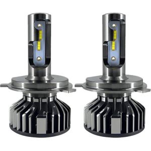 TLVX H4 Canbus LED lampen 6000K Wit Licht (set 2 stuks) CANBUS module / EMC / Extra Felle Koplampen / Witte Autolampen / LED CHIPS / 12V / 55 Watt vervanger / Auto / Motor / Dimlicht / Grootlicht / Koplampen / Car lights