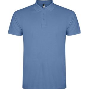 Riviera Blauw heren unisex Polo korte mouwen Star 200 grm merk Roly maat XL